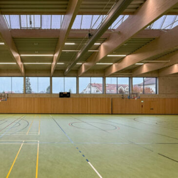 02.2025 Fertigstellung Neubau Sporthalle Grundschule Dresden-Langebrück